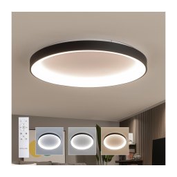 Brilagi FALCON II - Corp LED dimabil, 108W, 230V, 3000-6500K, Ø 80 cm, negru + telecomandă