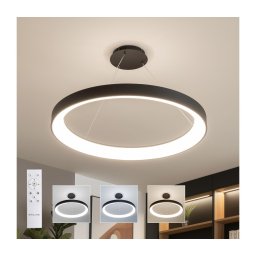 Brilagi - Lustră LED dimabilă FALCON II, 108 W, 230 V, 3000–6500K, Ø 80 cm, neagră + telecomandă