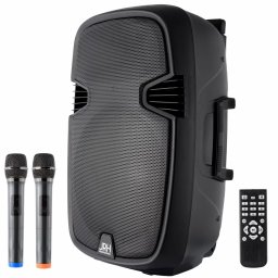 Boxa portabila tip troler JRH 15PRO cu Bluetooth, difuzor 15 inch si putere 2200 W