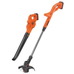 Set Black Decker trimmer ST1823 si suflanta GWC1815, 2 x acumulator 18V 1.5 Ah si incarcator
