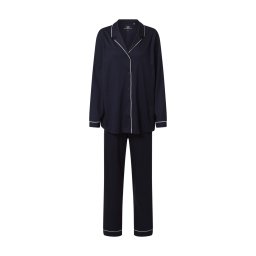 CALIDA Pijama bleumarin / alb