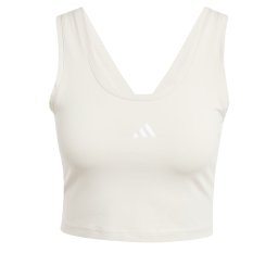 ADIDAS SPORTSWEAR Sport top 'Essentials' gri deschis / alb