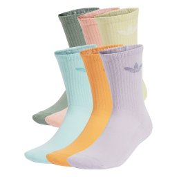 ADIDAS ORIGINALS Șosete 'Trefoil Cushion' albastru deschis / verde / lila / portocaliu