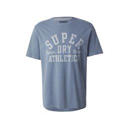 Superdry & Co Tricou 'Athletic Essential' albastru marin / gri deschis