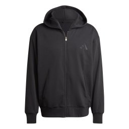 ADIDAS SPORTSWEAR Bluză cu fermoar sport 'A SZN' negru