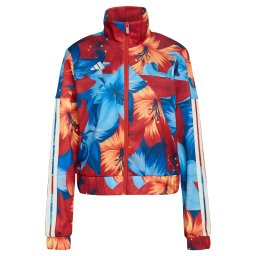 ADIDAS SPORTSWEAR Geacă sport 'Adidas x Farm Rio House Of Tiro' bleumarin / albastru deschis / portocaliu deschis / roșu carmin