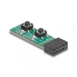 Switch cu buton Reset si Power On/Off pentru placa de baza PC, Delock 64356