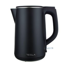Fierbator electric Tesla KT301BX, 2200W, 1,5 litri, Incalzitor ascuns, Strix Control, Indicator luminos, Negru