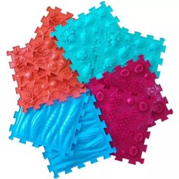 Ortho Puzzle: Set de covorașe de masaj ortopedic, 8 piese - Mare