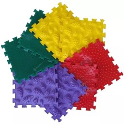 Ortho Puzzle: Set covorașe masaj ortopedic, 8 piese - Pădure