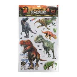 Set stickere perete 3D Lumea Dinozaurilor Toi-Toys TT46146A