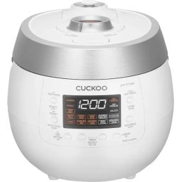 Aparat de gatit cu abur Cuckoo rice cooker TWIN PRESSURE CRP-RT1008F, 1150 W,1.8 litri, Alb