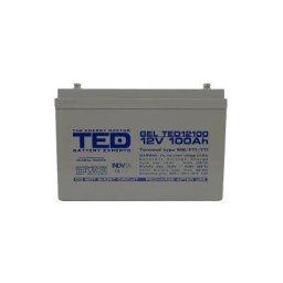 Acumulator 12V GEL Deep Cycle Solar, Dimensiuni 330 x 173 x 212 mm., Baterie 12V 100Ah M8, TED004147