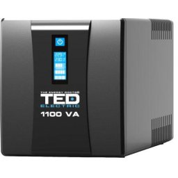 UPS 1100VA/600W LCD Line Interactive AVR 4 schuko USB Management TED Electric TED001573