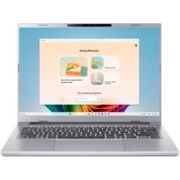 Notebook Aspire 14 AI OLED A14-53M-76N0 Intel Core Ultra 7 256V 14 inch RAM 16GB SSD 1TB Intel Arc Graphics 140V No OS Argintiu