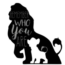 Decoratiune metalica de perete Krodesign KRO-1062, Lion King, lungime 55 cm, negru, grosime 1.5 mm