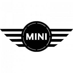 Decoratiune metalica de perete Krodesign KRO-1056, Mini Cooper, diametru 50 cm, negru, grosime 1.5 mm