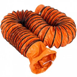 Ventilator Tubulatura flexibila pentru evacuare aer, Lungime 7.6 m, diametru 25.4 cm, acoperire anti-explozie, impermeabil