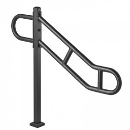 Mobilier interior Balustrada otel, Prindere podea, pentru 1-3 trepte, lungime 1029 mm, max 113 kg