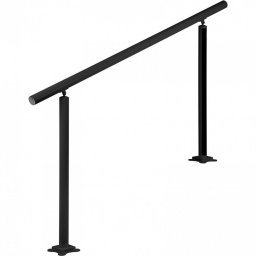 Mobilier interior Balustrada aluminiu, max 5 trepte Vivatechnix Negru Mat, Inaltime 91 cm, lungime 152.8 cm, pozitii reglabile
