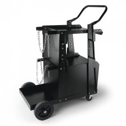 Accesoriu sudura Carucior pentru aparat de sudura si accesorii, Otel, max 120 kg, 2 niveluri, 750x710x480 mm