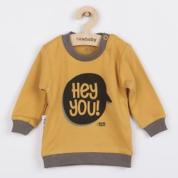 Baby T-shirt New Baby With Love mustard, size 68 (4-6m)