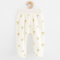 Organic cotton baby footed pants New Baby Happy Olives