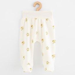 Organic cotton baby footed pants New Baby Happy Olives
