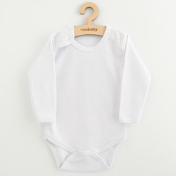 Long sleeve body New Baby II - white, size 98 (2-3y)