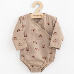 Baby Muslin Bodysuit with Side Ties New Baby Rainbow, size 86 (12-18m)