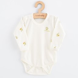 New Baby Olives Long Sleeve Organic Cotton Baby Bodysuit
