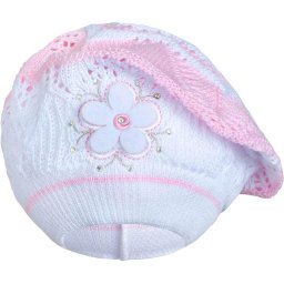 Knitted cap-baret New Baby light pink, size 104 (3-4y)