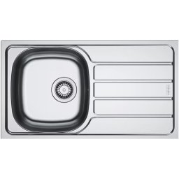 Chiuveta inox Franke SKN 611-78/44 DR, dreptunghiulara, 1 cuva si picurator pe partea dreapta, 78x43.5x15 cm, adancime cuva 15 cm, Inox lucios,101.0715.730