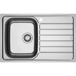 Chiuveta inox Franke SKX 611-78/50 DR, dreptunghiulara, 1 cuva si picurator pe partea dreapta, 78x50x15 cm, adancime cuva 15 cm, Inox lucios, 101.0716.657