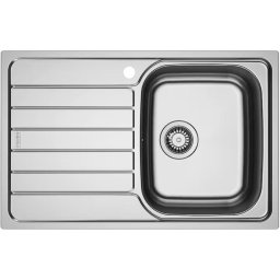 Chiuveta bucatarie inox Franke SKX 611-78/50 ST, dreptunghiulara, 1 cuva si picurator pe partea stanga, 78x50x15 cm, adancime cuva 15 cm, Inox lucios, 101.0716.656