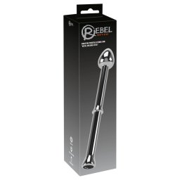 Rebel - vibrator pentru prostată din metal - argintiu