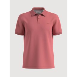 s.Oliver Tricou polo barbati, din piqué de bumbac, Roz prafuit (SELECTATI MARIMEA: 2XL)