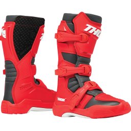 Cizme copii atv cross Thor Blitz XR, culoare rosu negru, marime 32