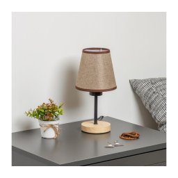 Lampă de masă Brilagi NUBILA WOOD 1xE27/25W/230V stejar/maro