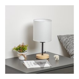 Lampă de masă Brilagi NUBILA WOOD 1xE27/25W/230V stejar/alb