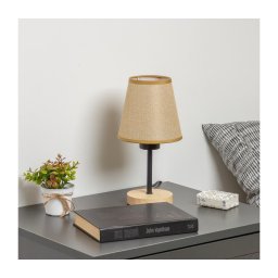 Lampă de masă Brilagi NUBILA WOOD 1xE27/25W/230V stejar/maro deschis