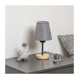 Lampă de masă Brilagi NUBILA WOOD 1xE27/25W/230V stejar/gri