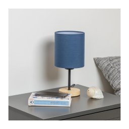 Lampă de masă Brilagi NUBILA WOOD 1xE27/25W/230V stejar/albastru închis
