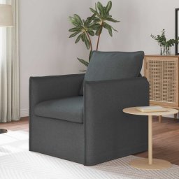 Canapea 60cm Gri închis Metal GartenMobel Dekor
