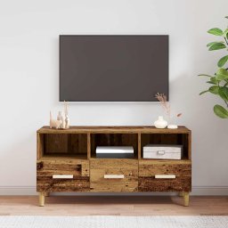 Cabinet TV Lemn vechi 102 x 35,5 x 50 cm Lemn compozit GartenMobel Dekor
