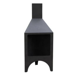 Incalzitor terasa Incalzitor pentru terasa/gradina, Pyramid Stove KRO-1080, Otel, Negru, 1200x500x500 mm, grosime 3 mm