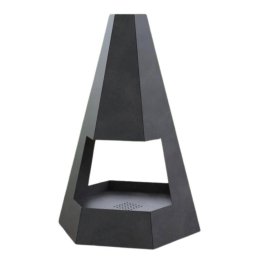 Incalzitor terasa Incalzitor pentru terasa/gradina, Pyramid Hexagon Double KRO-1079, Otel, Negru, 1200x700x813 mm, grosime 3 mm