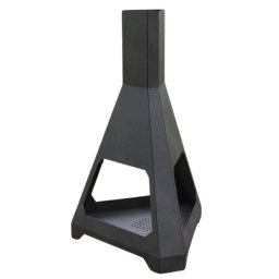 Incalzitor terasa Incalzitor pentru terasa/gradina, Hexagon Fire Pit KRO-1075, Otel, Negru, 1158x725 mm, grosime 3 mm