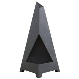 Incalzitor terasa Incalzitor de terasa/gradina, Triangular Pyramid KRO-1071, Otel, Negru, 1200x700x700 mm, grosime 3 mm