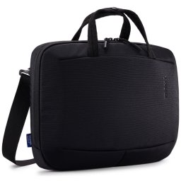 Geanta 14 inch "Subterra", Nylon, Negru cu Compartiment Tableta - Companion Perfect pentru Intalniri si Deplasari